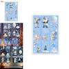 Kerst Raamstickers Pvc Statische Stickers Set Voor Vakantie Scène Decoraties