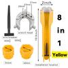 8 in 1 sink faucet wrench repair tool non-slip kitchen bathroom faucet assembly key plumbing installation wrench