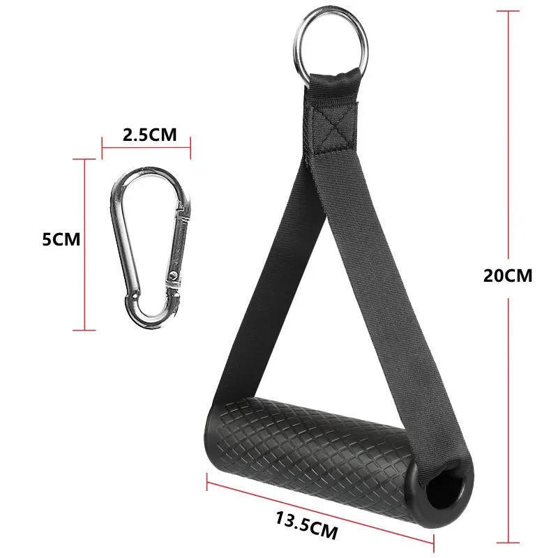 Multifunction Gym Resistance Bands Handles Anti-slip Grip Strong Nylon Webbing Fitness Grip Puller Handle Gantry Accessories