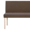 Bank 139,5 cm Braun Polyester