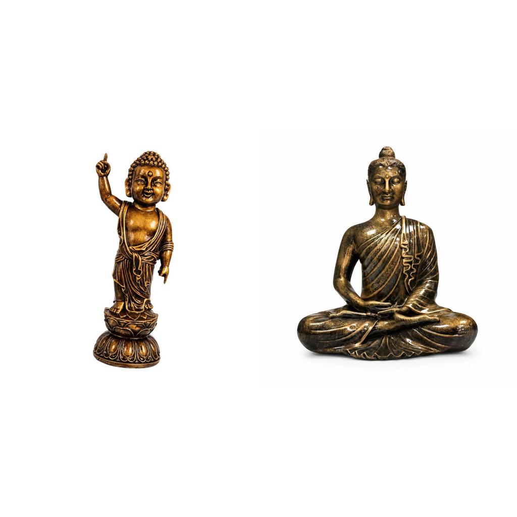 Buddha Statue Gift Resin Figurine for Table Centerpieces Hallway Living Room