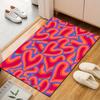 Colorful Swirling Heart Pattern Patterned carpet, suitable as a non slip play mat for the living room and bedroom sofa
