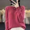 DAFIFY Women's Fashion Casual Fall Winter Solid Color Print Long Sleeve O-Neck Sweaters