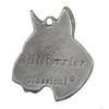 Bull Terrier, Bully III - Silver-plated Key Ring with a Dog In a Gift Box, Handbag Decoration, Backpack Pendant by Art-Dog Brand