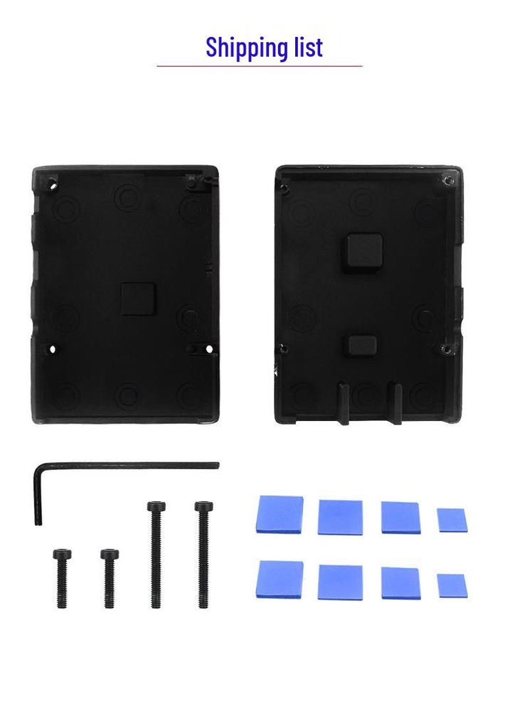 Raspberry Pi 3B+/3B Aluminum Alloy Case with Heatsink, Thermal Paste, and Installation Tools