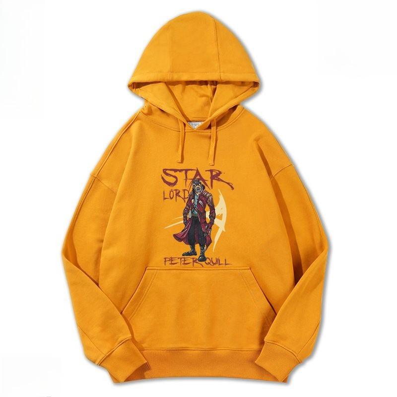 Marvel Genuine Authorized Superhero Captain America Spider-Man Printed Hoodie Men's and Women's Loose Plus Size Street Tops