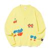 Kirsh X Misaki Kawaii Pattern Cardigan [Lemon]