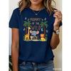 Women's "Mommy of The Wild One" Safari Animal Print T-Shirt Polyester Casual Short Sleeve Tee Summer Fashion Top Women Clothes