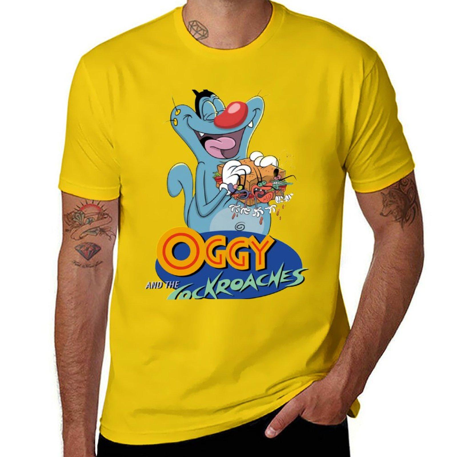 

Oggy And The Cockroaches (57) T-Shirt for a boy boys whites tees t shirts for men pack L
