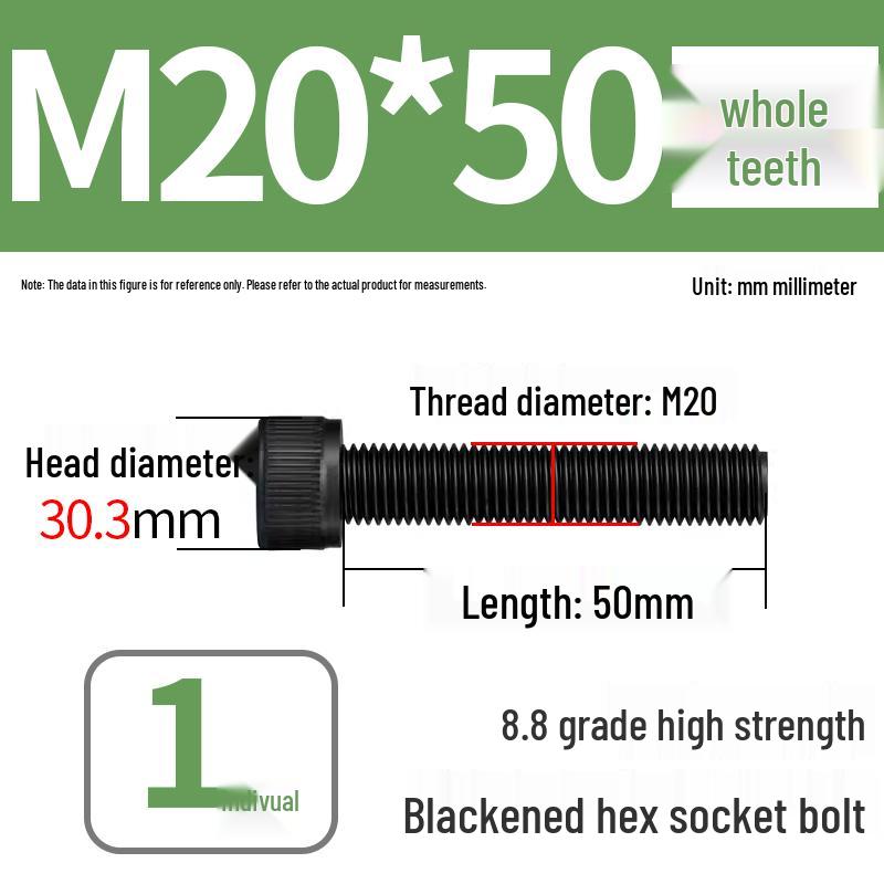 8.8 High-Strength Socket Head Cap Screw Bolt (M4-M20)