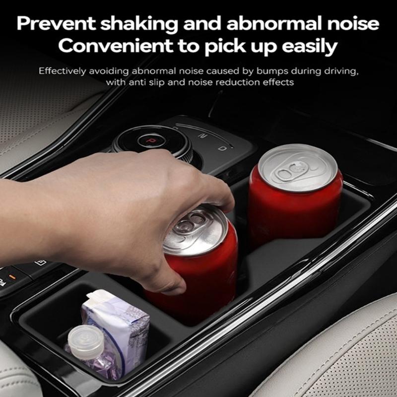 Custom Molded Center Console Pad Slip Resistant Quick Install Vehicle Drink Holders Protector Quick Fixing for Vehicle