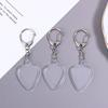 3/5Pcs Guitar Pick Collection Box Keychains Transparent Photo Frame Replaceable Detachable Pendant Musical Accessories