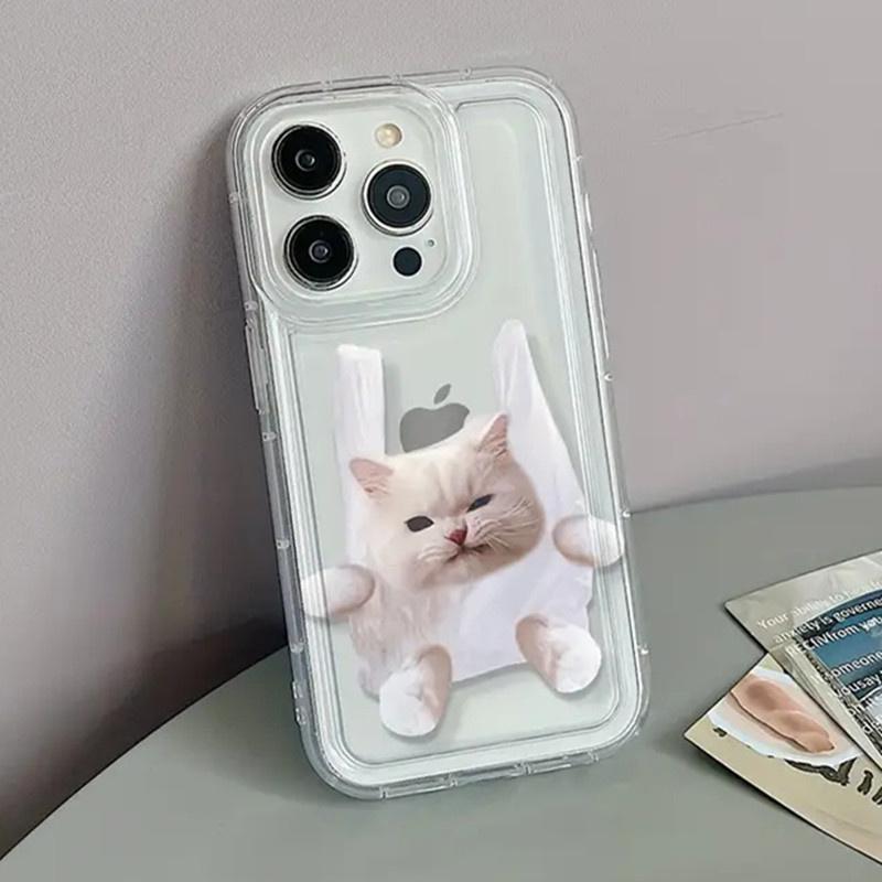 Kawaii Dog Cat Couple Phone Case For  Redmi Note 13 Pro Plus 12 Pro 4G 5G 12S 11 13 13C12 12C Cute Cartoon Animal Cover