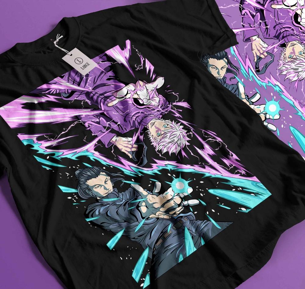 

Jujutsu Kaisen T-shirt Geto Suguru Gojo Girl Anime Gift Black T-shirt Gift 316 L