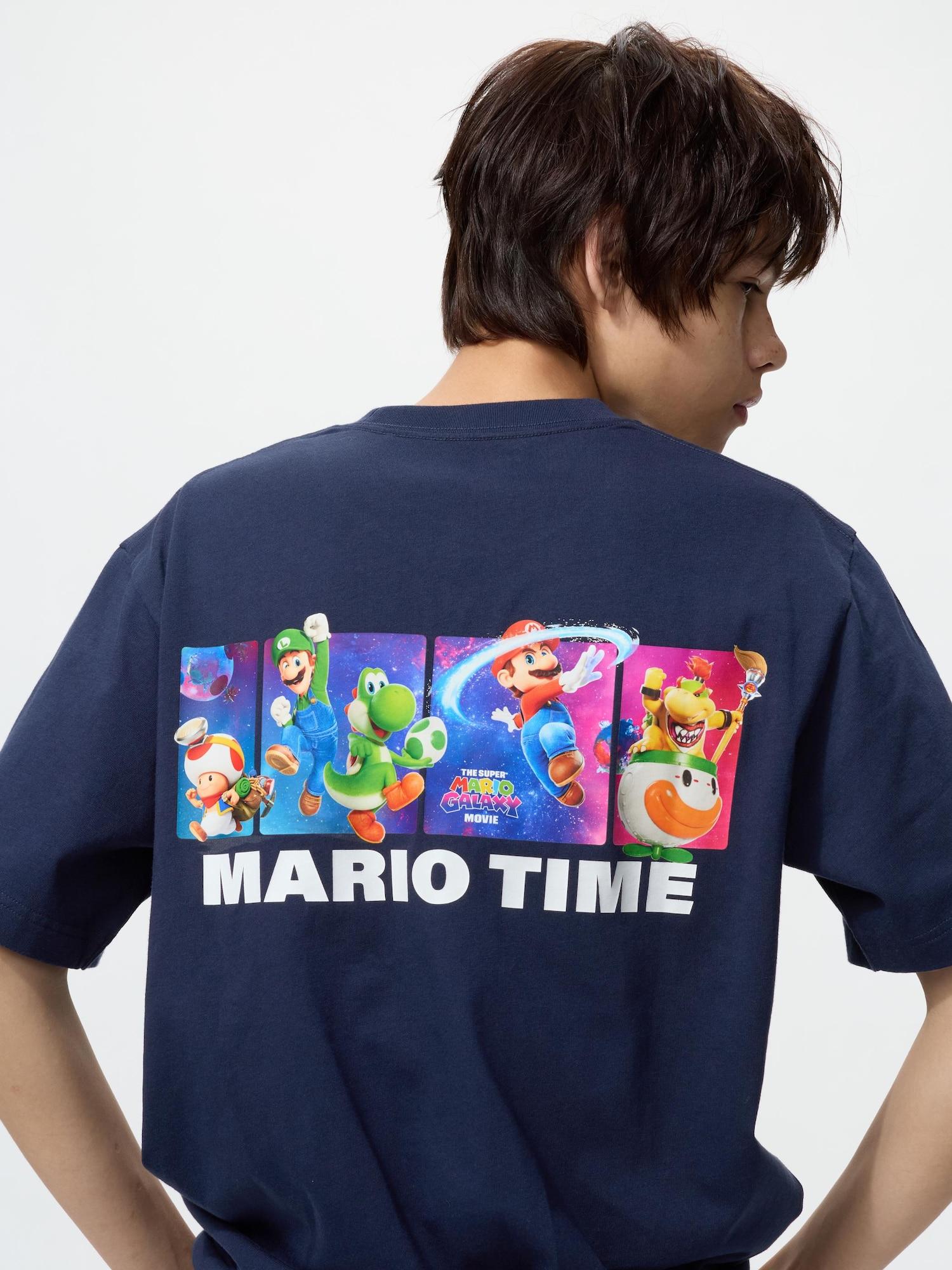 Uniqlo Япония Фильм Super Mario Galaxy Футболка 69 NAVY/3XL