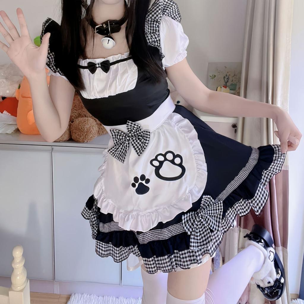 Japanese Maid Outfit Sweet Kitten Wild Maid Cosplay Cute Soft Girl Two-dimensional Jumpsuit
