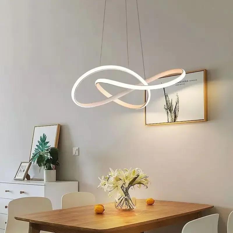 Modern Indoor Home Gold Decor Lighting Fixture Led Pendant Light Design LED Chandelier 50CM Living Room Restaurant Bedroom Hotel