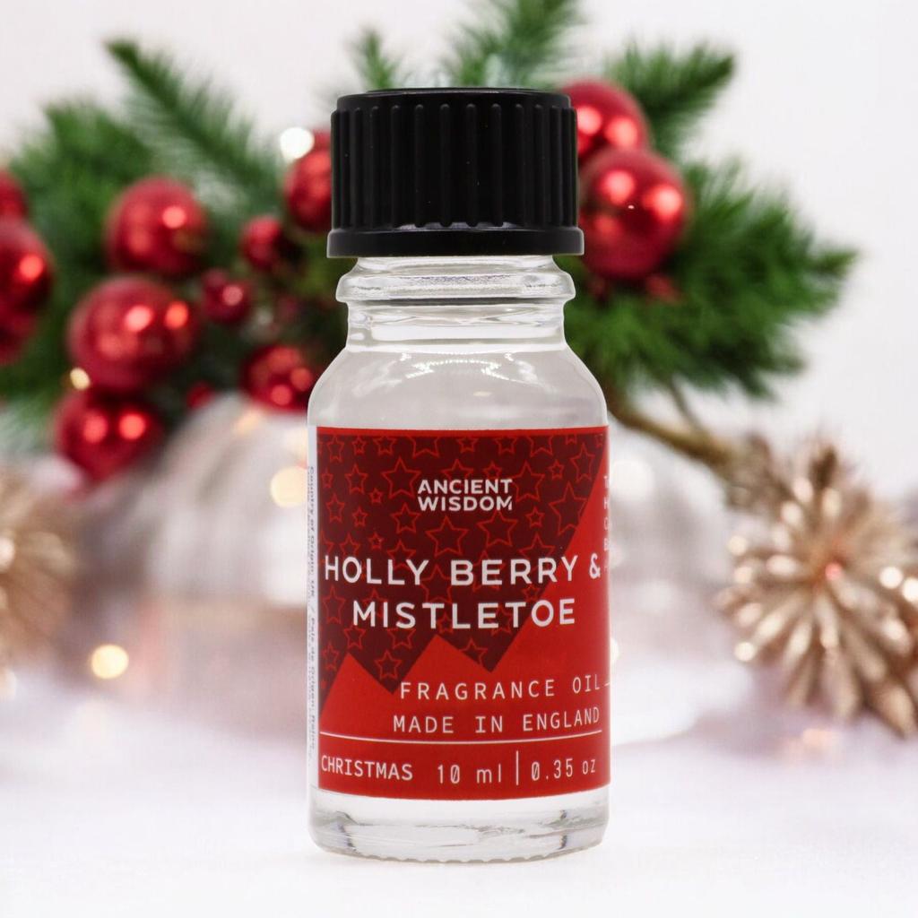 6x Holly Berry and Mistletoe Fragrance Oil 10ml