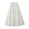Long Flare Maxi High Plus Elastic Perfect for Slimming Everyday Solid Color [KANO SEIKA] Women's Skirt, Length, A-Line Skirt, Waist, Girly, Fluffy,