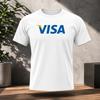 Maglietta Visa, Maglietta Grafica Vintage Logo Pagamenti, Maglietta Grafica Finanza, Regalo Bancario, Maglietta Minimalista Logo Brand