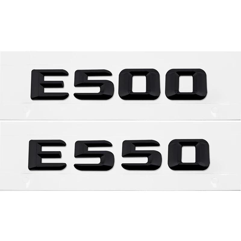 Car Rear Trunk Number Letter Sticker Tail Box Emblem Badge for Mercedes Benz E Class E300 E320 E350 E400 E420 E430 E500 E550