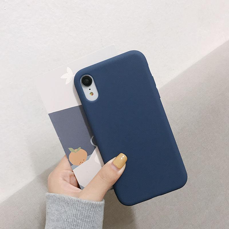 Flüssigsilikon-Handyhülle für iPhone XR X XS Max Luxuriöses Weiches Bonbonfarbenes Cover für iPhone XR XS X Max Hülle