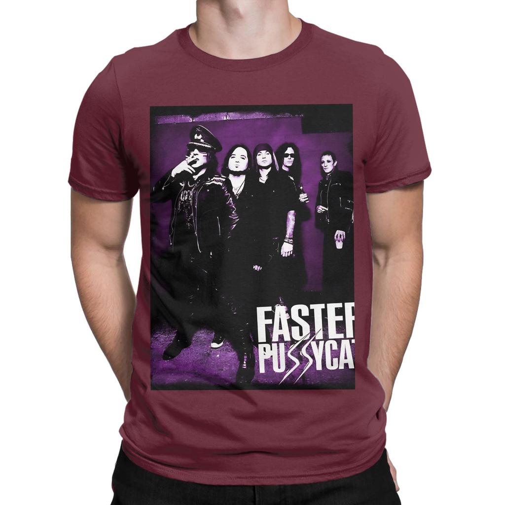 Faster Pussycat Funny 100 Cotton Tshirt Faster Pussycat Tops Tees For Unisex