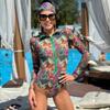 Sunscreen Swimsuit Women's European and American One-piece Swimsuit Bikini Two Pieces