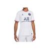 Jordan PSG Fan Edition 21-22 Season Short Sleeve Fourth Away Jersey Men Tops White DH7471-101