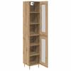 Highboard 2 pcs Artisan Oak Glass