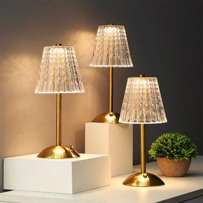 Table Lamp Bedroom, Bedside Lamp Light Luxury Diamond Crystal Lamp High-end Atmosphere Lamp Charging Touch Small Night Lamp