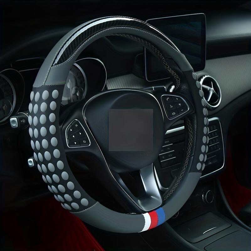 New Car Steering Wheel Cover Universal Faux Leather Film Fashion Sports Four Seasons Universal Car Accessories