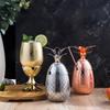 Ananasový tvar koktejlové sklenice Koktejlové sklo Materiál nerezová ocel Barové doplňky Pítka Sklenice na víno pro bar