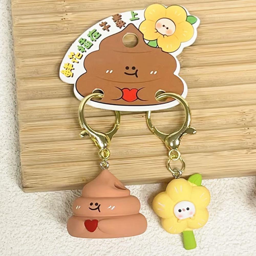 2pcs/set Magnetic Bear Keychains Cat Couple Pendants Funny Bag Charm  Car Key Accessories