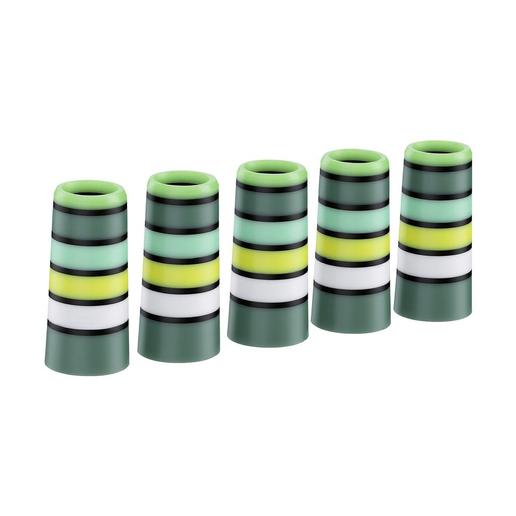 10pcs Iron Ferrules Scratch Proof Plastic Club Ferrules for 0.35 Inch Tapered Steel Shafts Length 1.18in