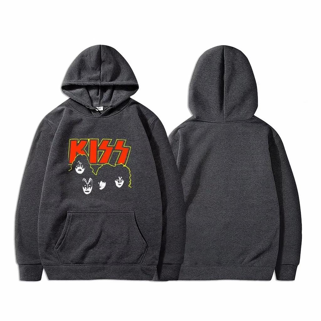Musik Rockband Kiss Hoodies Print Männer Frau Hip Hop Streetwear Hoodie Sweatshirts Harajuku Pullover Unisex Trainingsanzug Kleidung