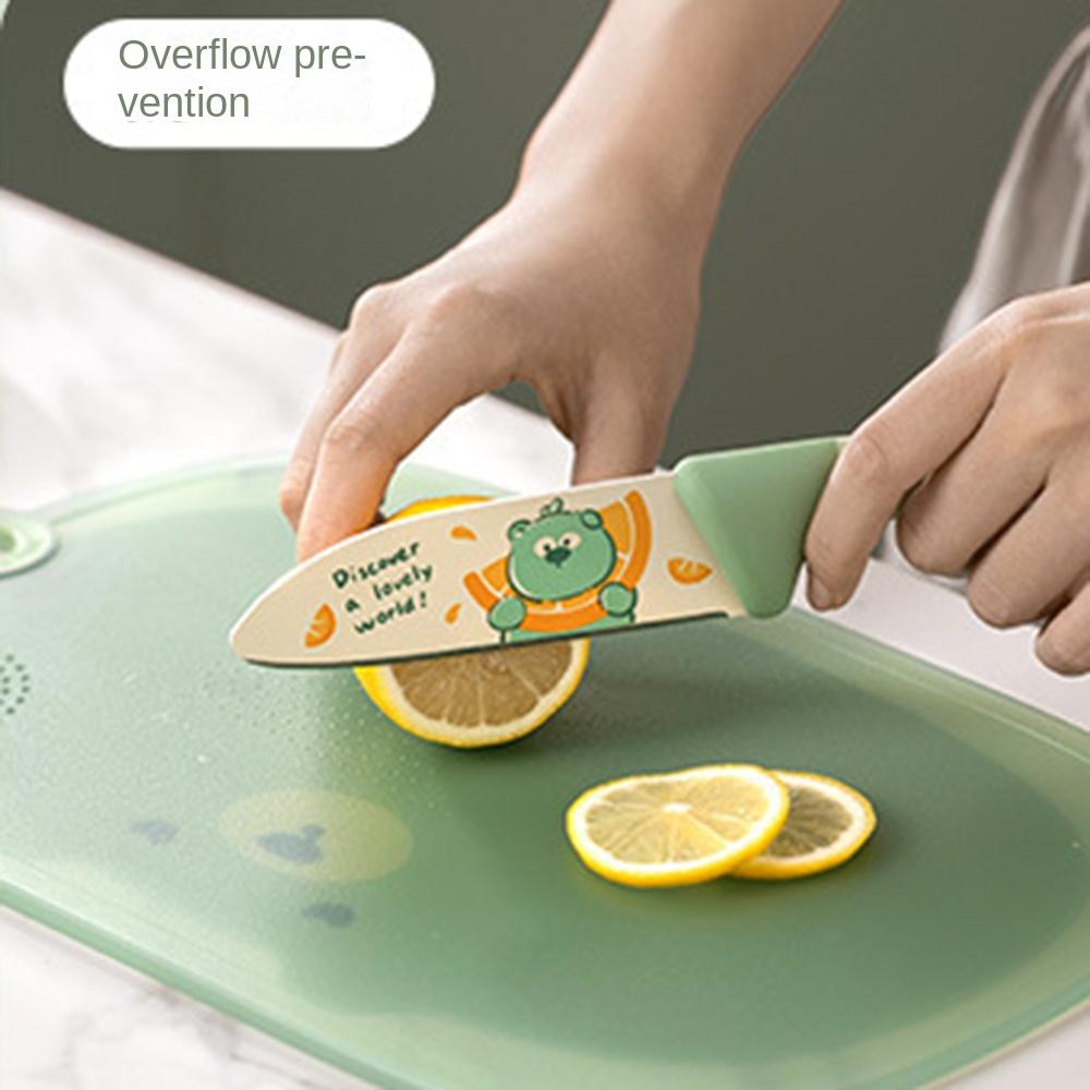 Protiskluzové prkénko na krájení ovoce Kreslená podložka na krájení jídla Odolné kuchyňské prkénko Zelenina