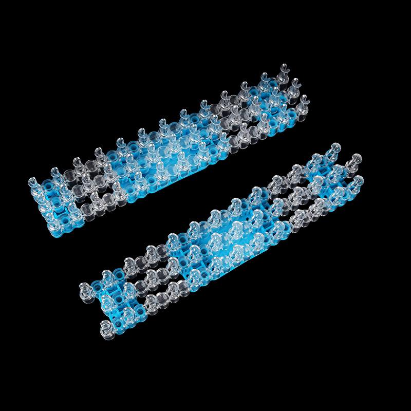 Ensemble d'outils bleus pour tisser des bracelets en élastiques DIY