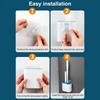2 In 1 Toilet Brush&Holder Set 2 Brushes Small Bristles Brush Wall-Mounted Silicone Toilet Brush Flexible Bathroom Accessories