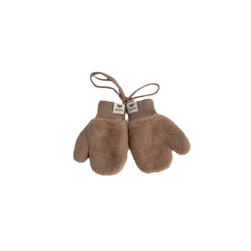 Die Neuen Winter-Kinderhandschuhe, Die Bären-Nacken-Hänge-Fingerhandschuhe und Die Warmen Handschuhe für Säuglinge, Jungen und Mädchen