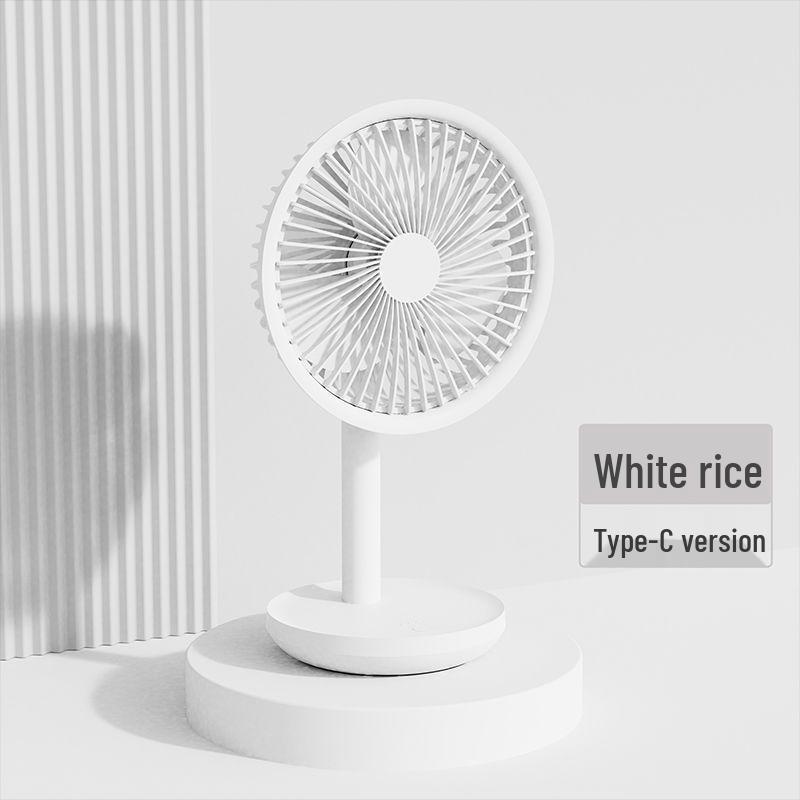 SuLe F5 Rechargeable Silent USB Desktop Fan with Rotating Head Standard