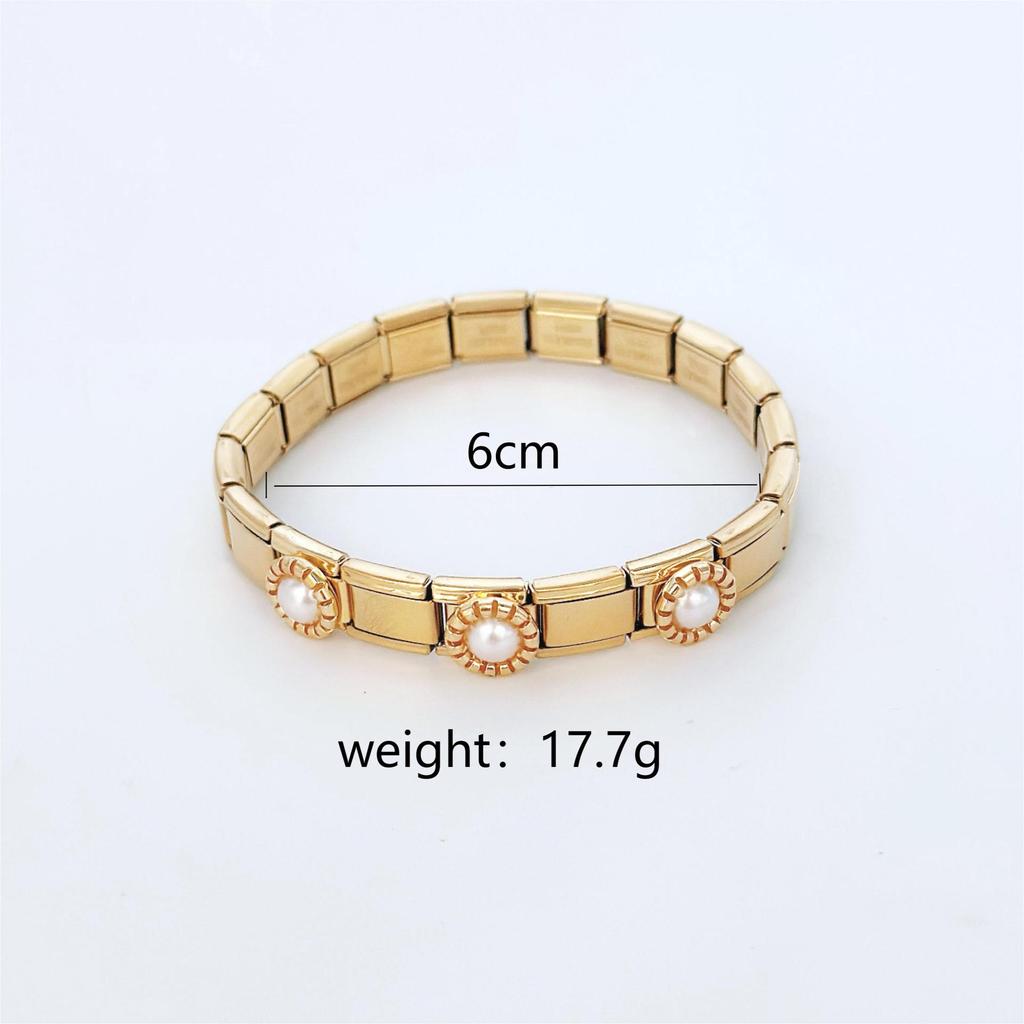 24 Creative Stretch Strap Bracelet Sunflower Gold Silver Stainless Steel Bracelet Strap