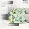 1pc Parrot,Bird,CartoonDigital Print Fleece Blanket - Contemporary Style, Suitable for All Seasons, Perfect for Home, Travel, or Camping - M
