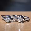 CopperRing White Cubic Zirconia Fashion Versatile Accessories for Women High Quality New Jewelry