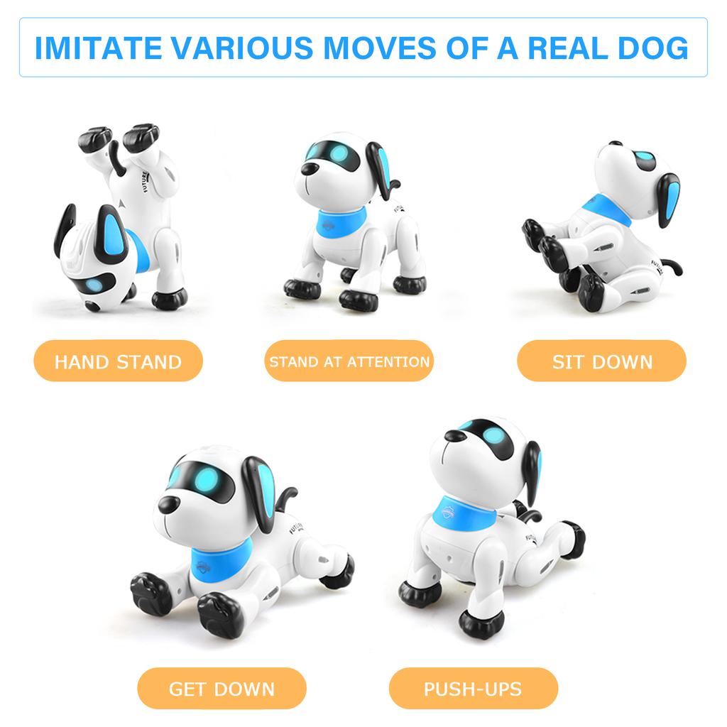 LE NENG K21 Electronic Robot Dog Stunt Dog Remote Control Robot Dog Toy Voice Control Programmable Music Dancing Toy