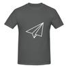 White Paper Plane Aeroplane Airplane Glider Lightweight Tshirt Commuting Casual Antistatic Basic Tee