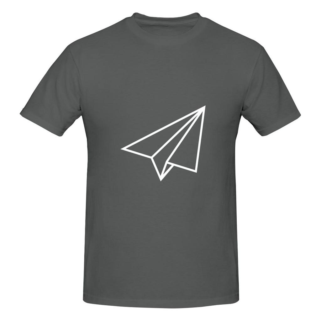 White Paper Plane Aeroplane Airplane Glider Lightweight Tshirt Commuting Casual Antistatic Basic Tee