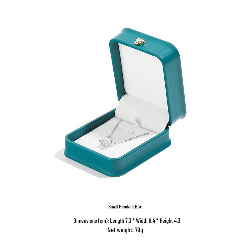 Crown PU Leather Jewelry Box for Rings, Bracelets, Necklaces, and Pendants