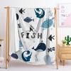 Decke Flanelldecke Meerestiere 3D Digitaldruckdecke Decke