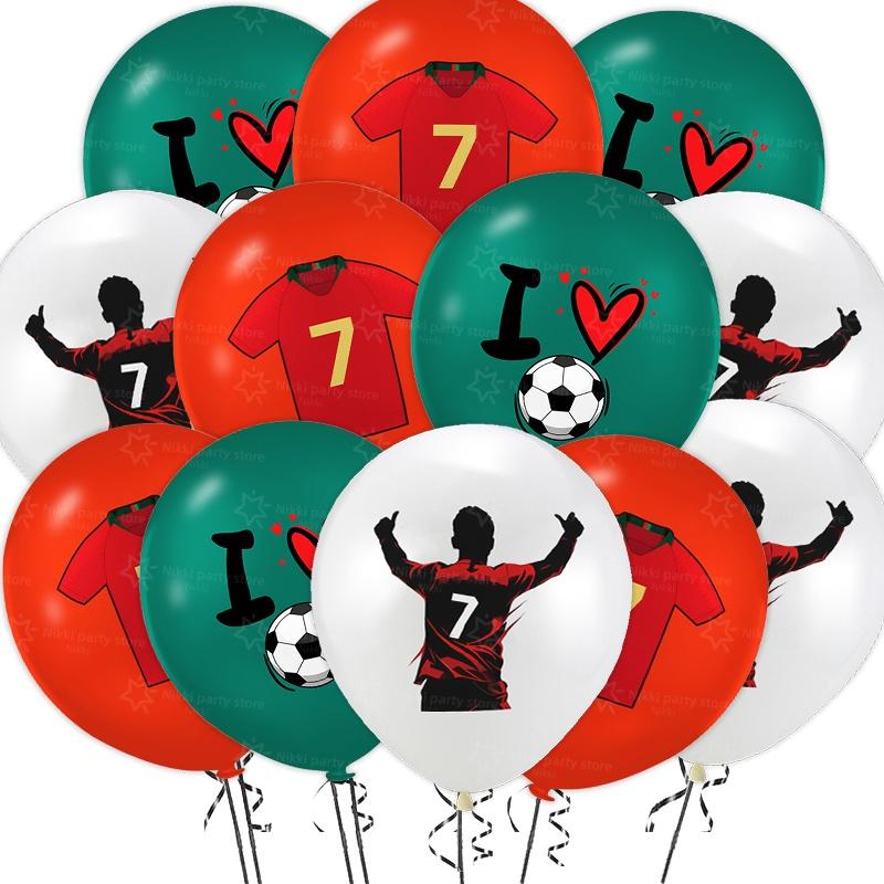 New CR7 Birthday Decoration Soccer Superstar Party Supplies Football Party Favors Tablecloth Plate Paper Cup Backdrop